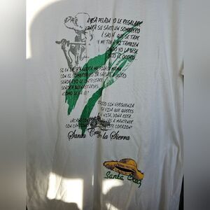 T-shirt men  size L white Santa Cruz la Sierra 044